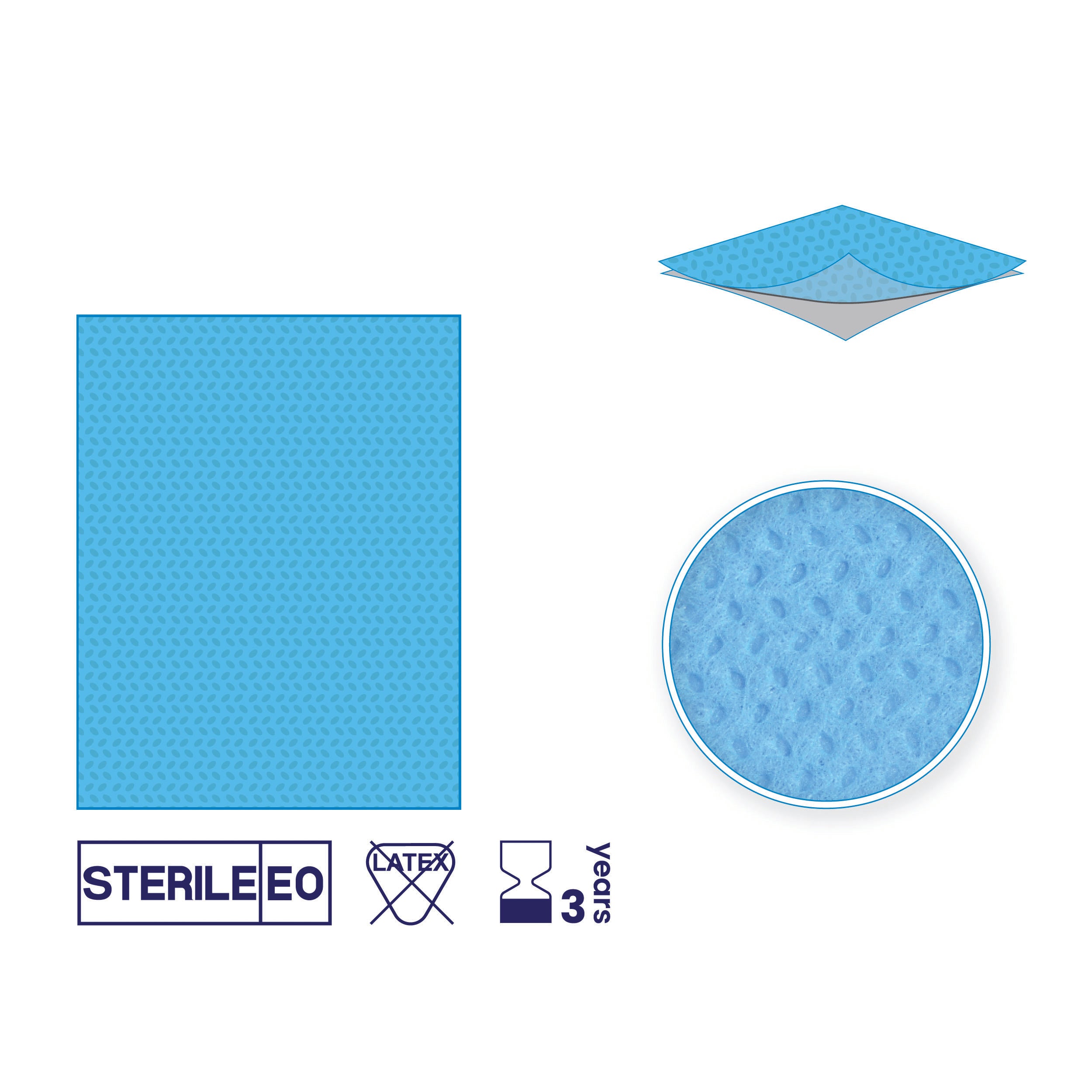SUBMED Sterile Non-Sterile Surgical Plain Drapes (2-layered Pe/Pp - 56 gsm)