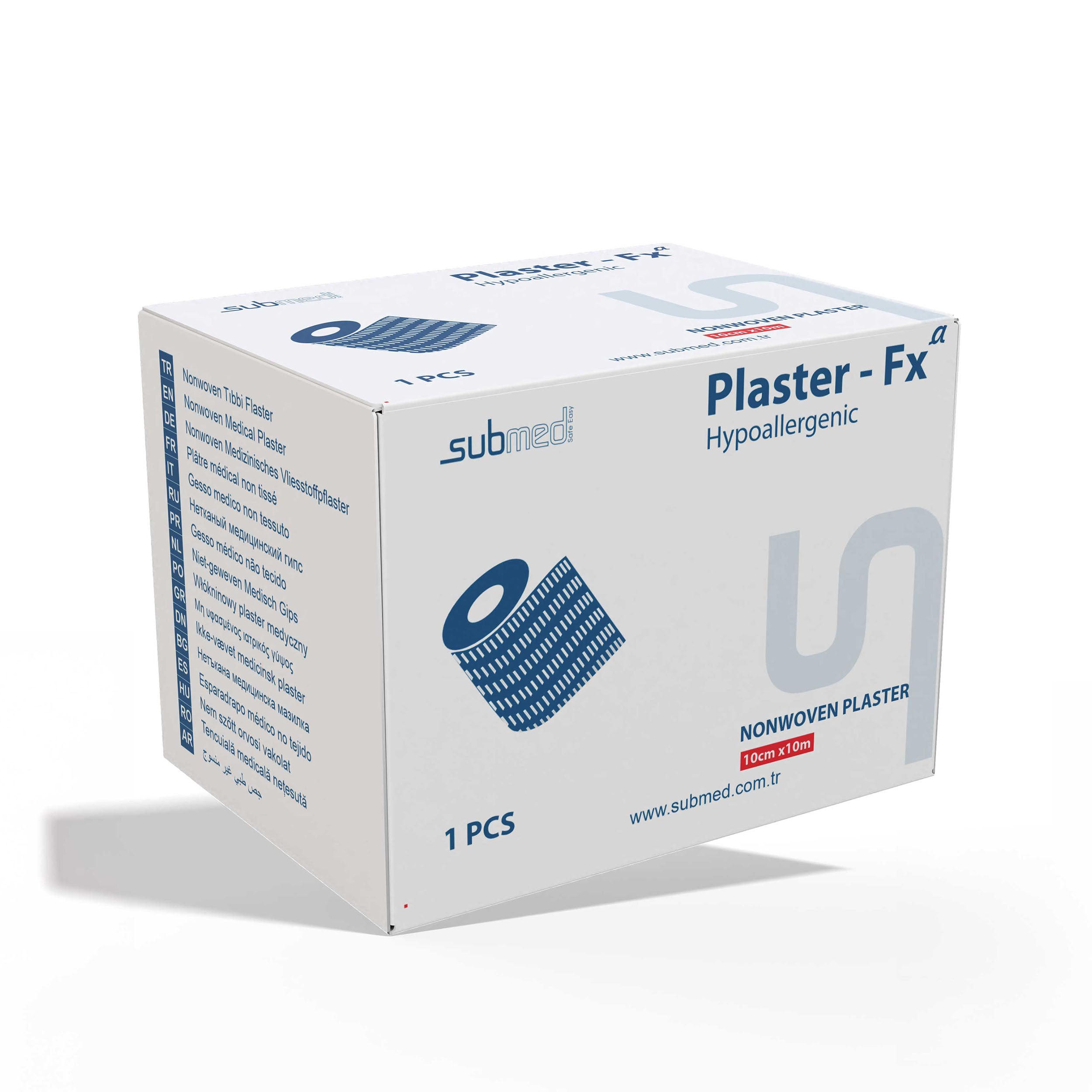 SUBMED FIX Acrylic Plaster Medical Surgical Tape