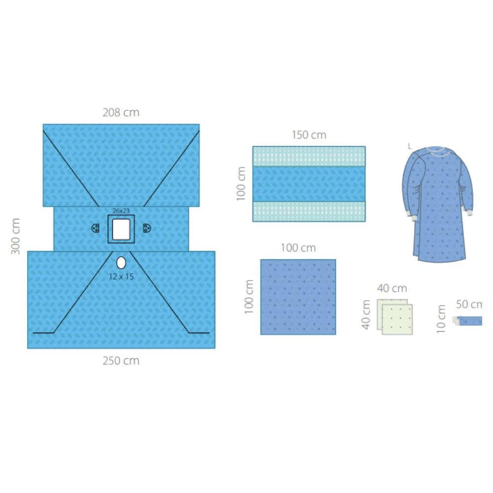 SUBMED Laparotomy Surgery Set