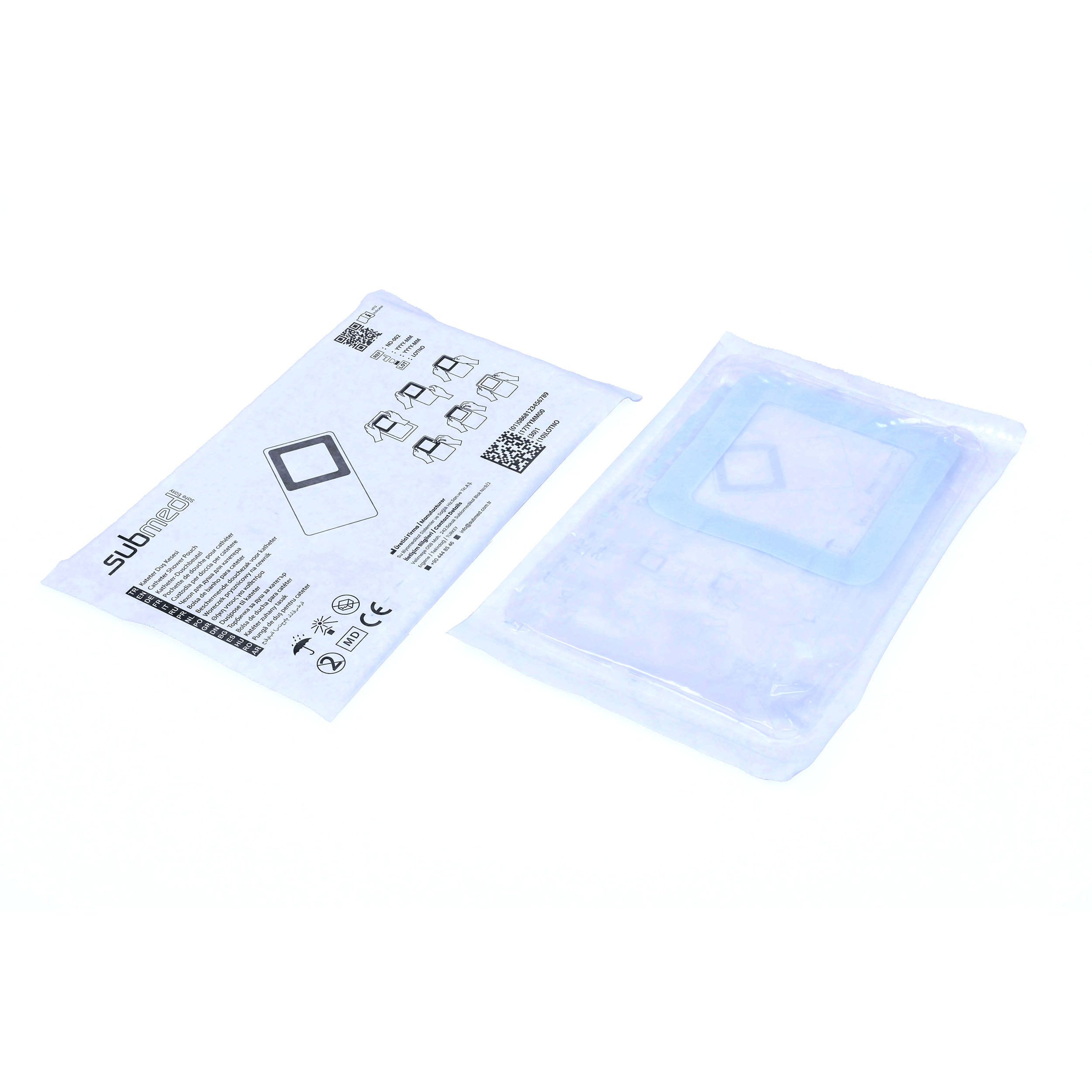 SUBMED Waterproof Dialysis Catheter Shower Pouch