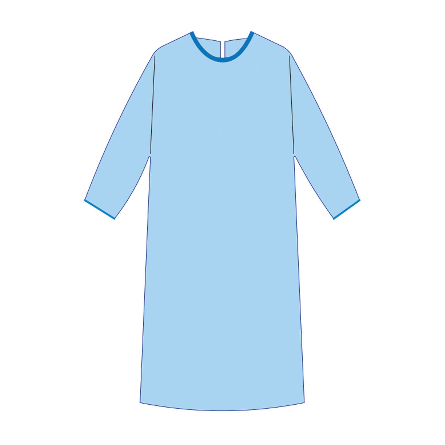 SUBMED Patient Gown with Elastic Cuff