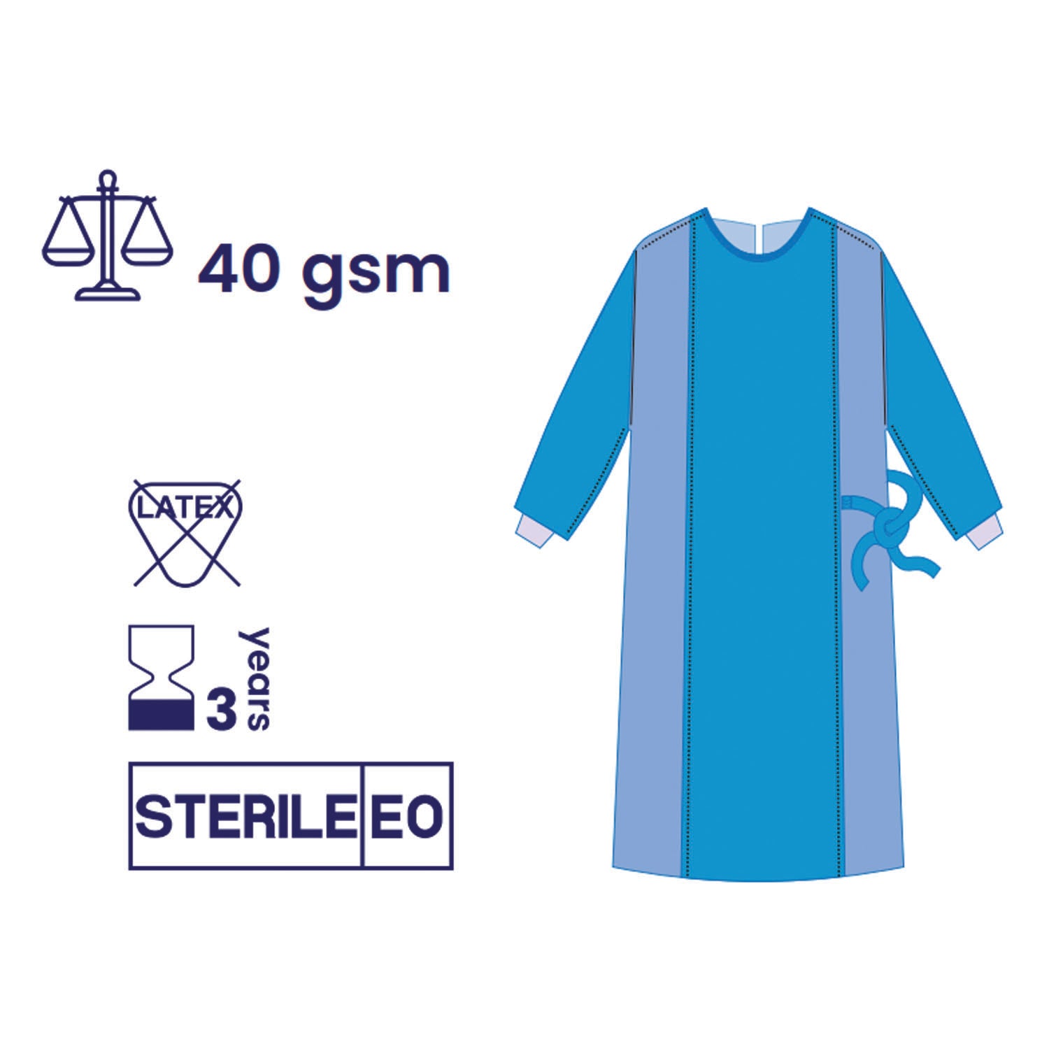 SUBMED Full Reinforced Surgical Gown