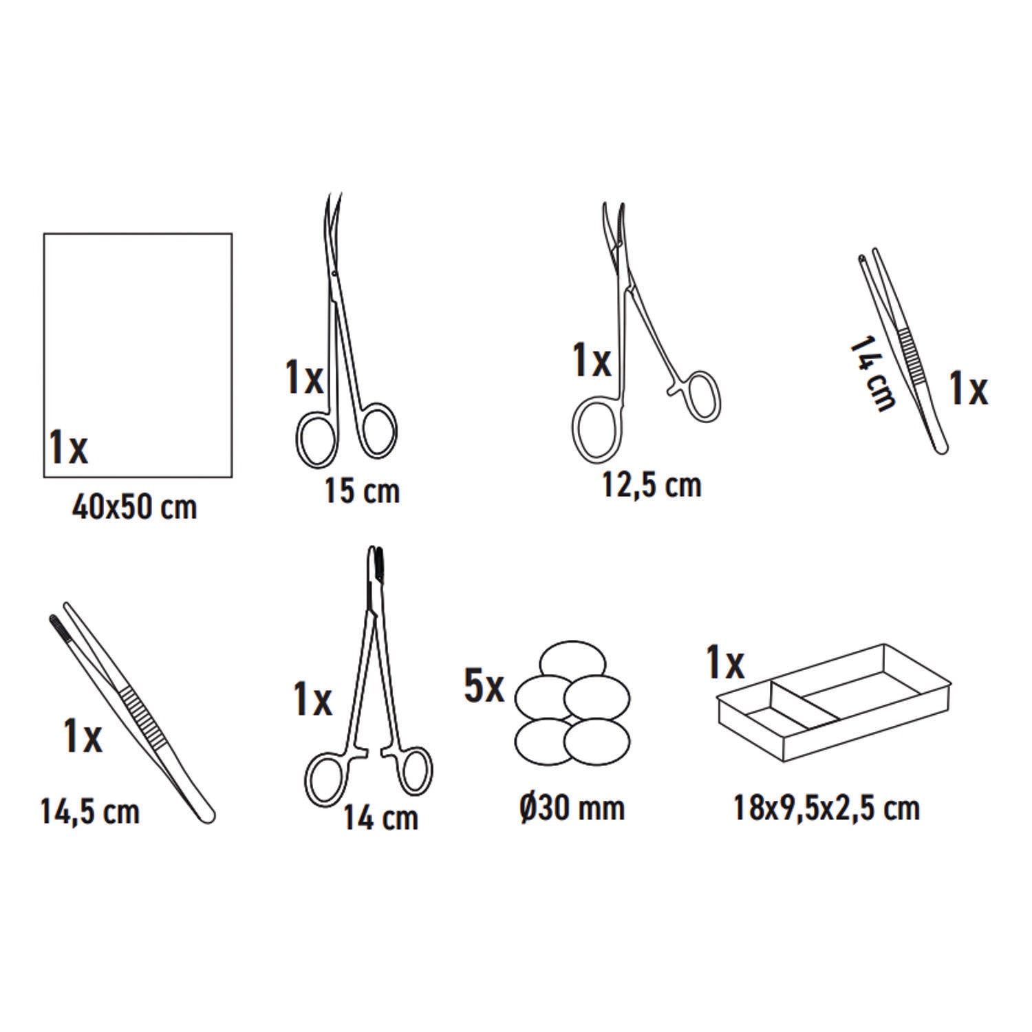 SUBMED Basic Suture Procedure Kit
