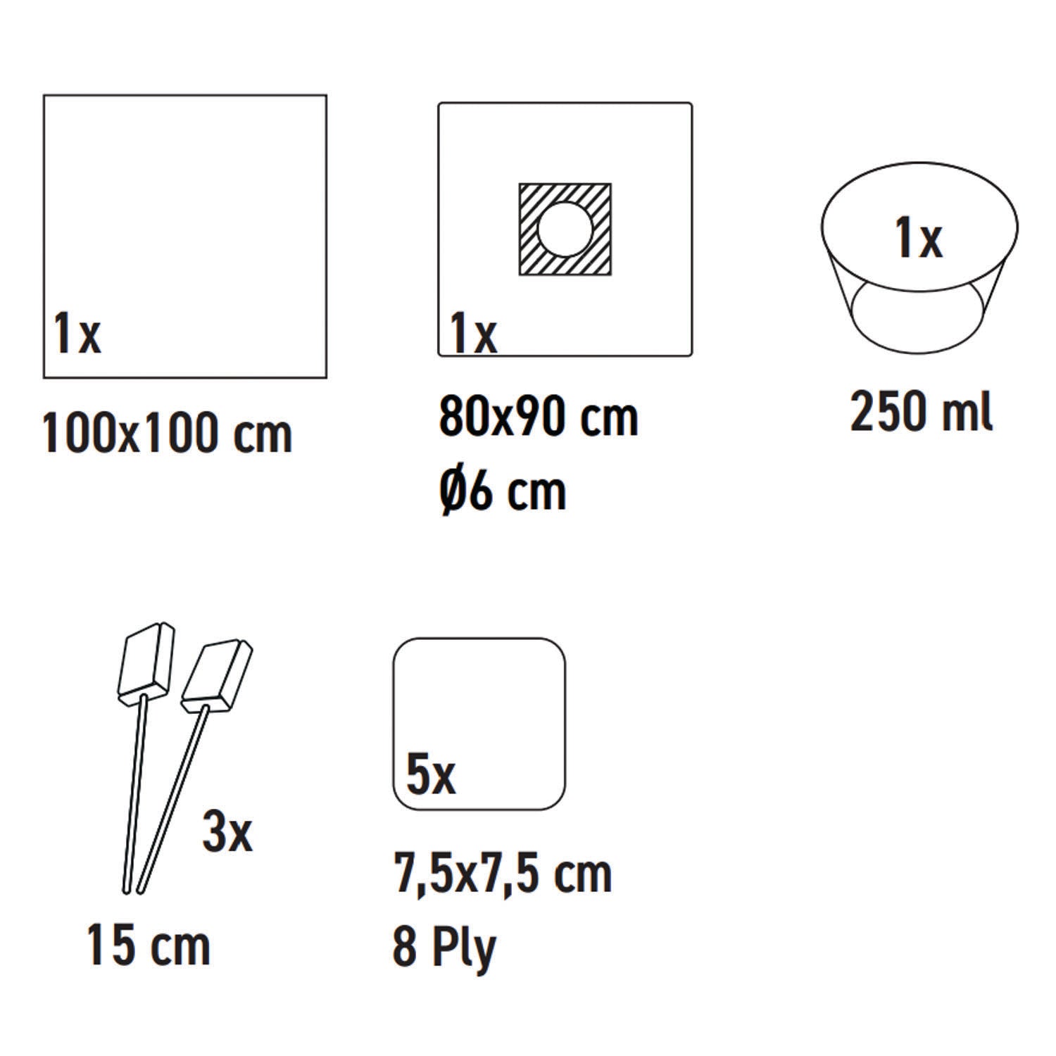 SUBMED CVC Placement Drape and Swab Set