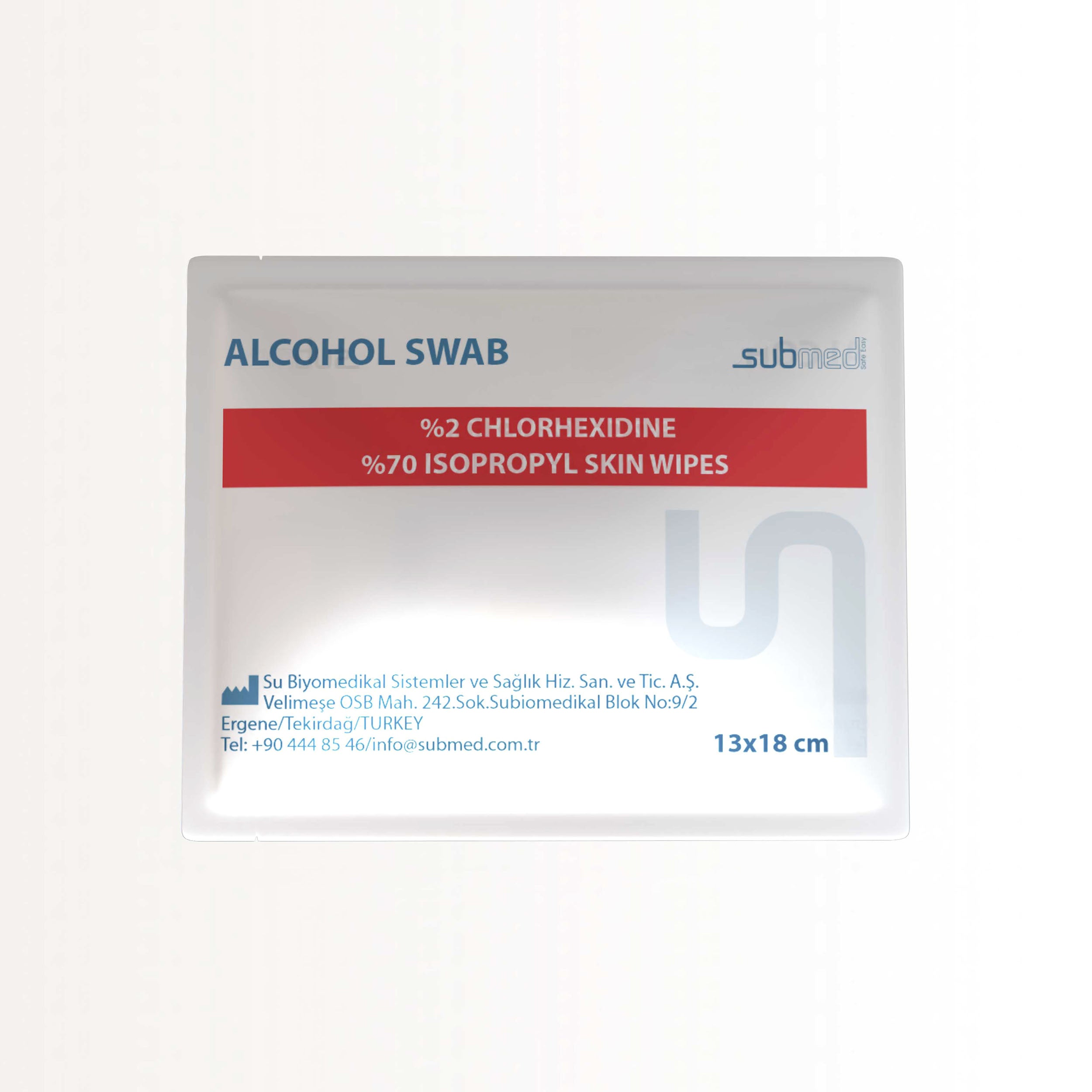 SUBMED Alcohol Wipes (2% CHG/70% IPA)