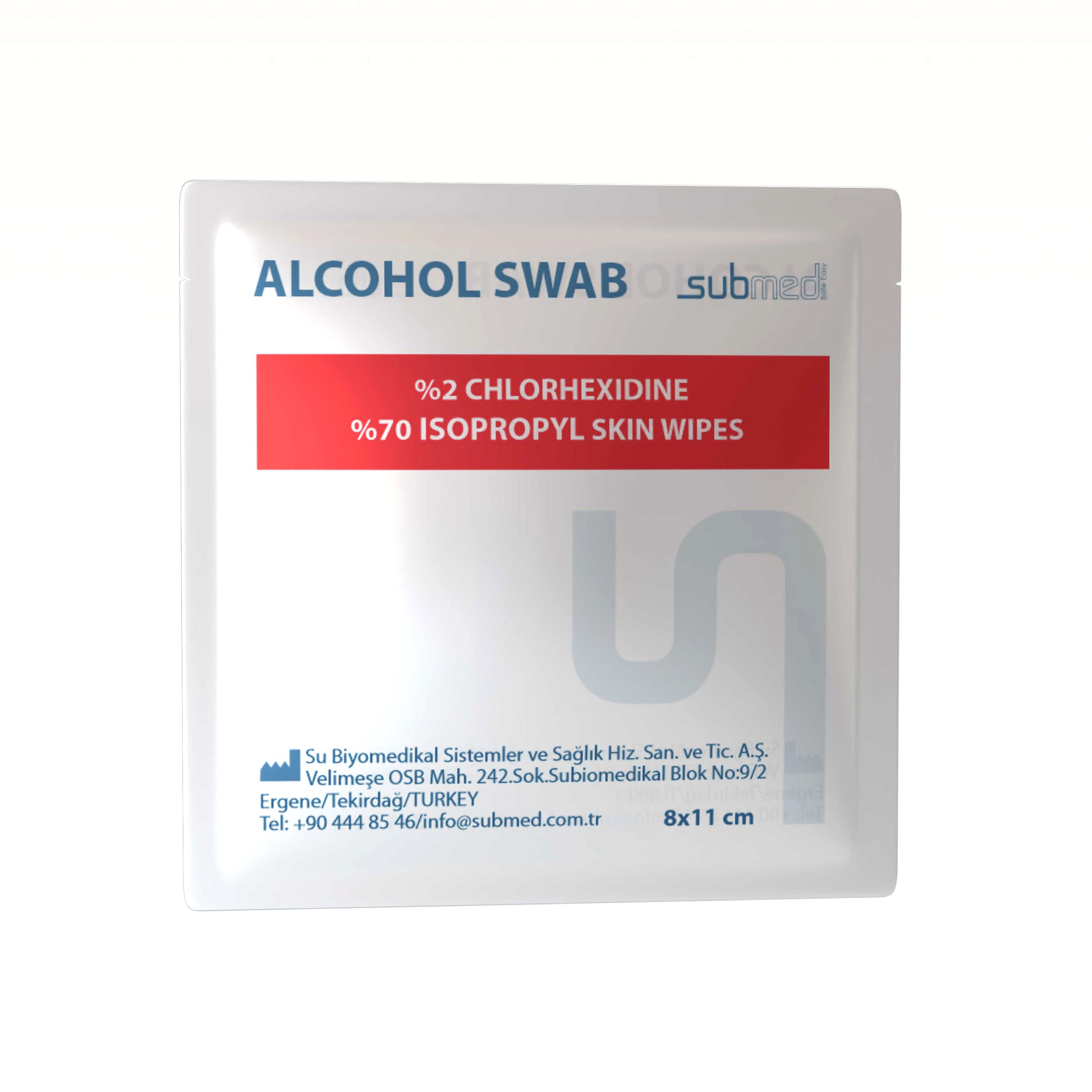 SUBMED Alcohol Wipes (2% CHG)